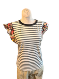 Petals & Stripes Top