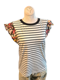 Petals & Stripes Top