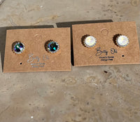 Crystal Ball Studs by Betty Oh