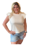 Eyelet Flutter Top
