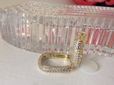 Pavé Square Hoop Earrings