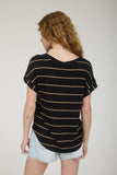 Midnight Gold Stripe Top
