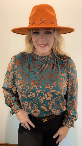 Copper Bloom Top