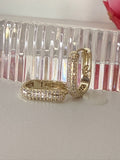 Pavé Square Hoop Earrings