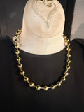 Large Bead Necklace- Gold