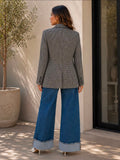 Classic Houndstooth Blazer