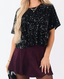 Noir Stardust Sparkle Top