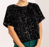 Noir Stardust Sparkle Top