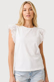 Eyelet Flutter Top