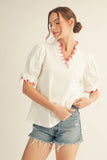 Rosette Scallop Top