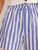 Sail Away Shorts- Blue/White Striped