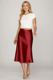 Scarlet Slip Midi Skirt