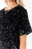 Noir Stardust Sparkle Top