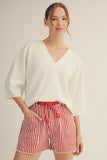 Pearl Luxe V-Neck