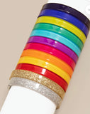 Color Wheel Stackable Bangle (medium)